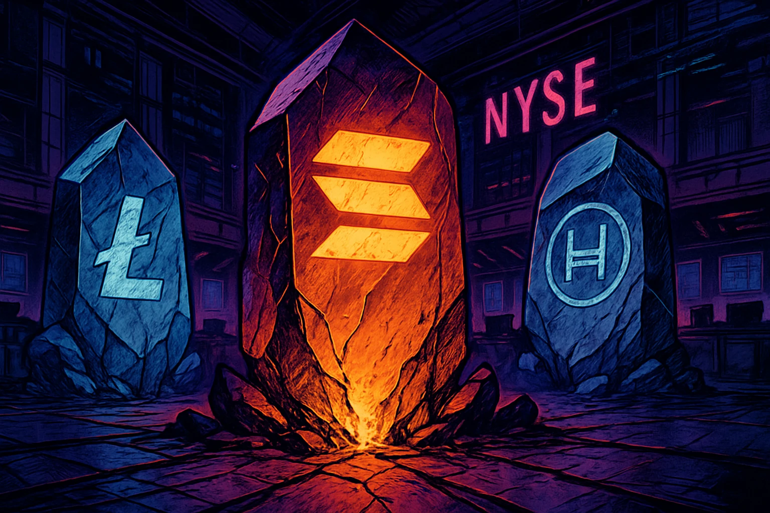 Les ETF spot Solana, LTC et HBAR seront cotés à la bourse américaine ce soir! La prise en charge du jalonnement ouvre un nouveau chapitre pour les fonds altcoin