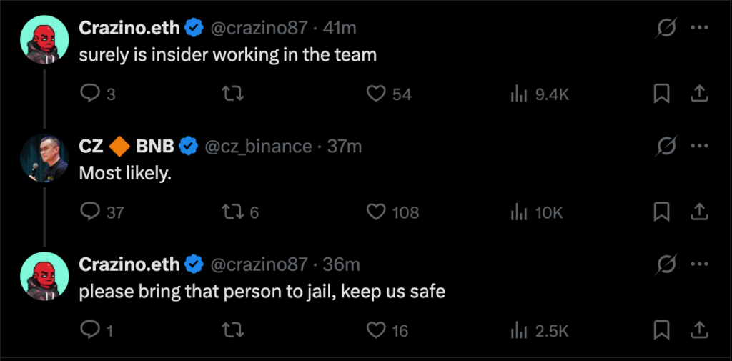 CZ: le portefeuille Trust Wallet indemnisera les utilisateurs pour les pertes d'actifs, le montant du vol atteint 7 millions de dollars américains