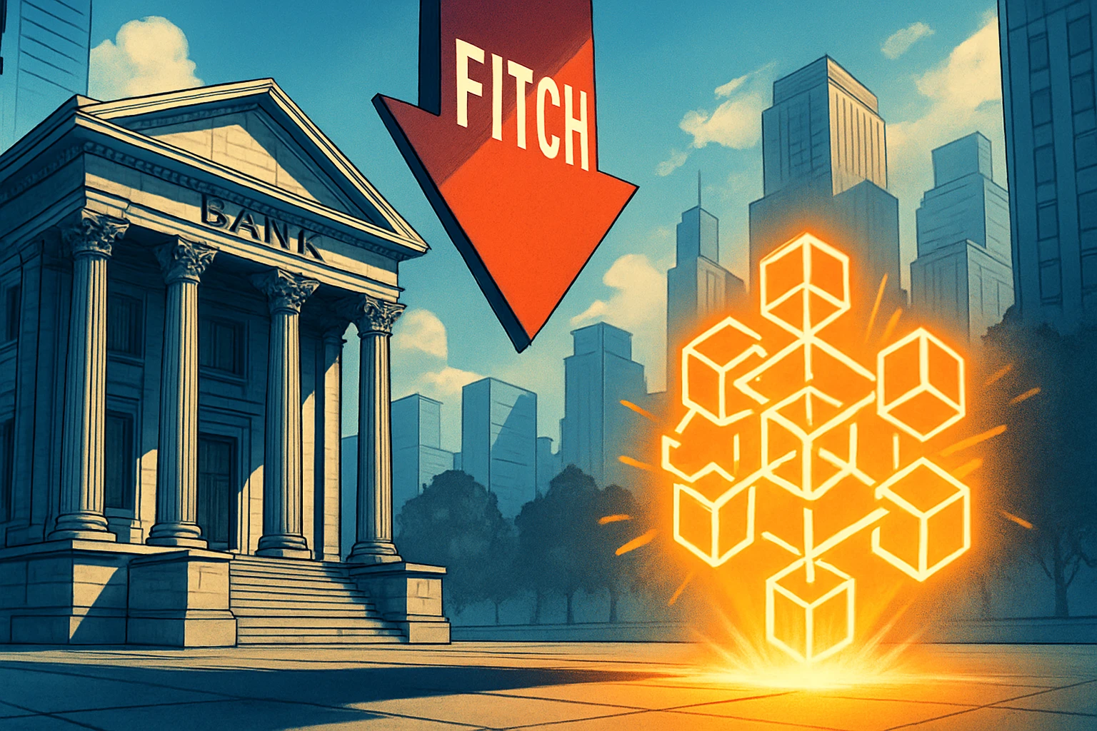 Fitch prévient qu'il dégradera les notes de crédit des banques qui détiennent trop de Bitcoin